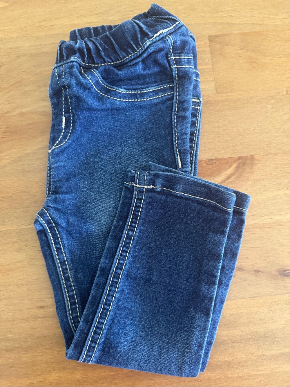 Crazy 8 Dark Blue Elastic Waist Kids Jeans Size 18-24M